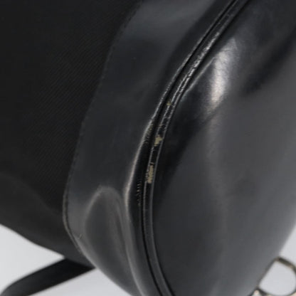 Gucci Vintage Bamboo Sling Backpack Nylon, BLACK, NYLON, Shoulder bag