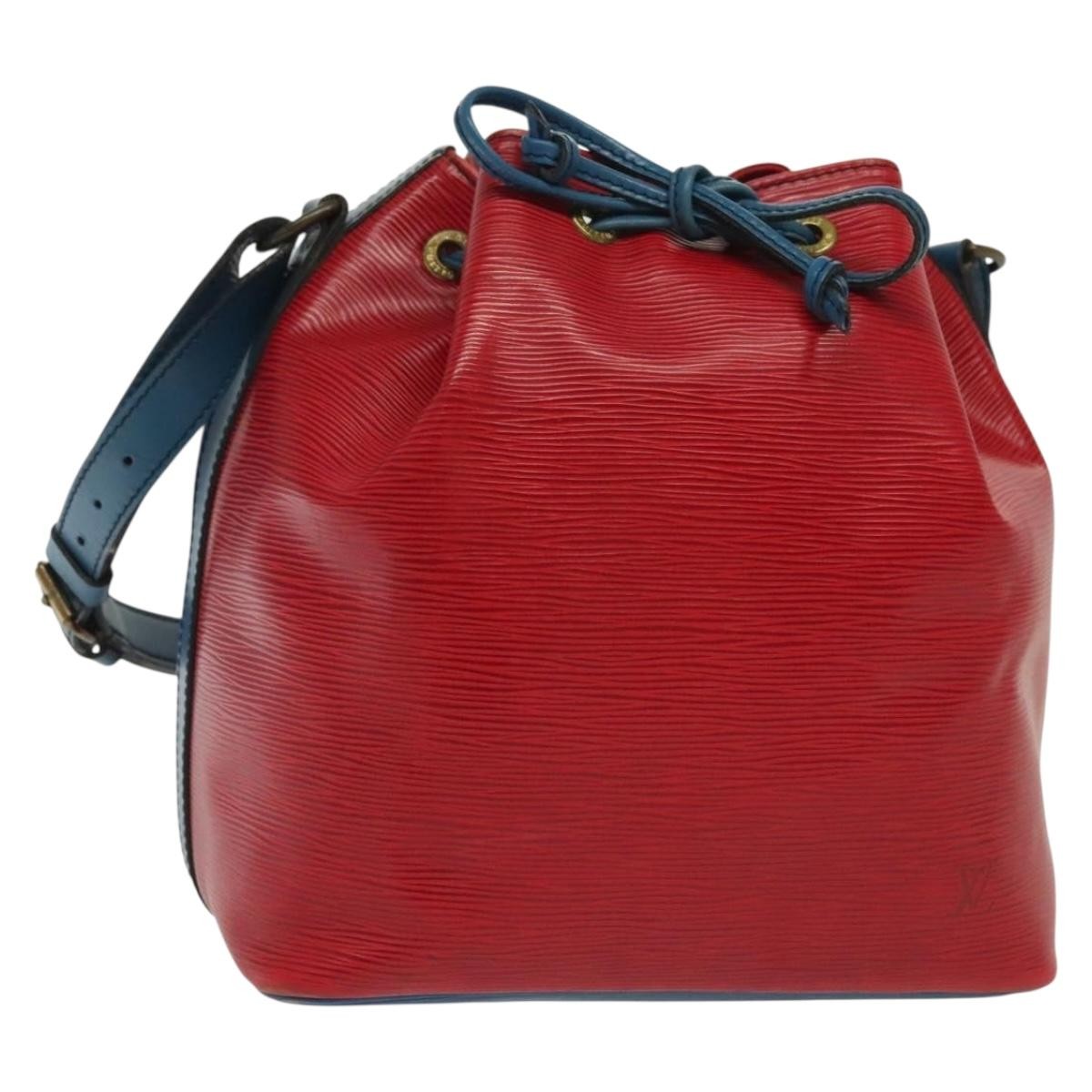 Louis Vuitton Petit Noe Handbag Epi Leather, RED, LEATHER, Shoulder bag