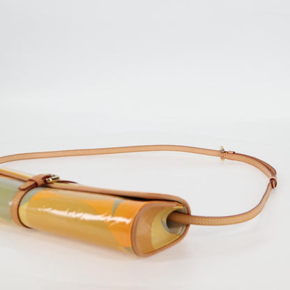 Louis Vuitton Fleurs Pochette Printed Monogram Vernis, YELLOW, PATENT_LEATHER, Shoulder bag