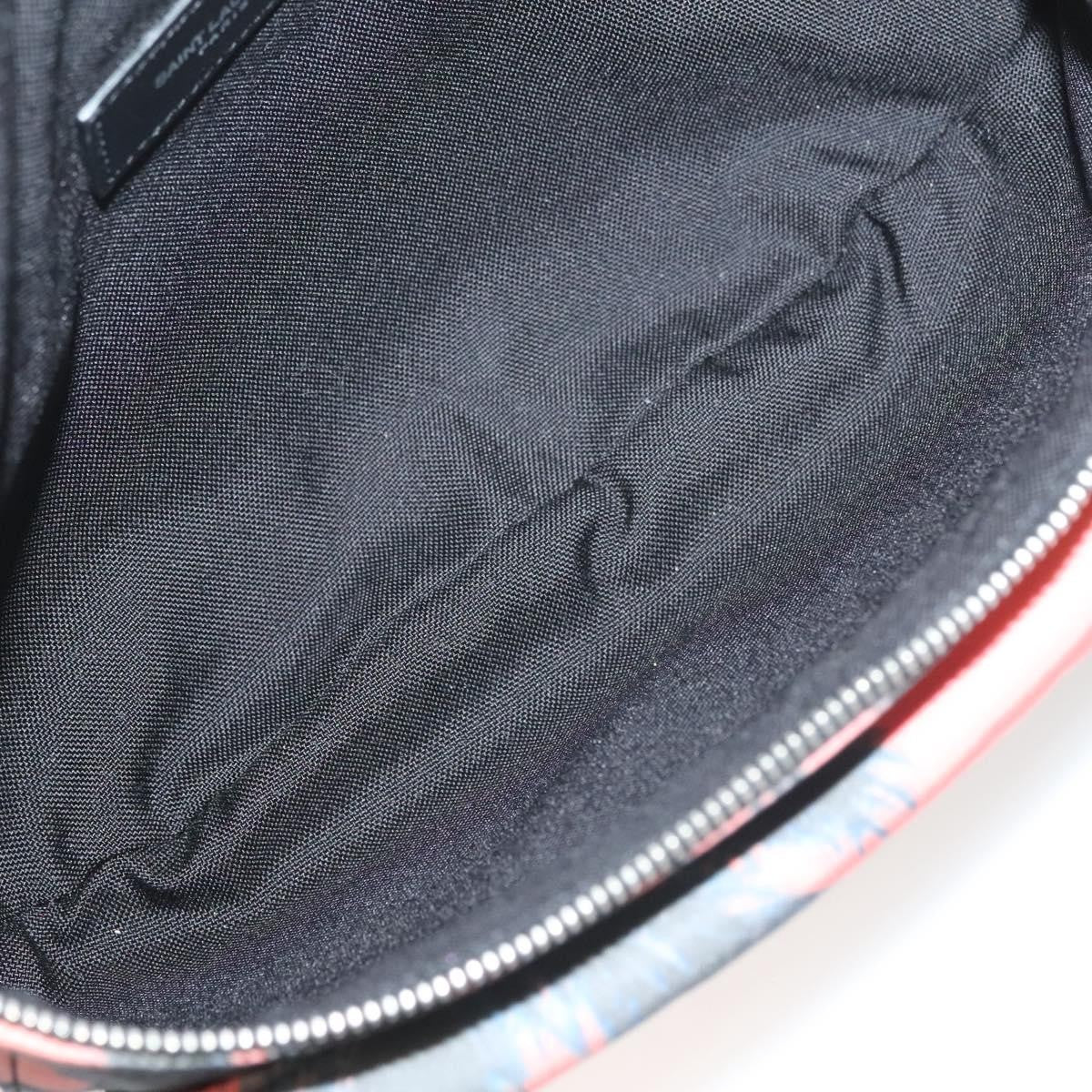 Saint Laurent Front Pocket Waist Bag Printed Nylon, Pink, Nylon, Shoulder Bag