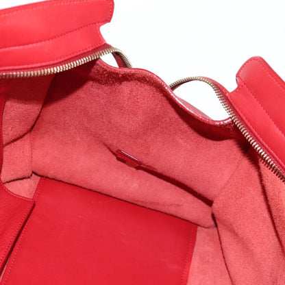 Saint Laurent Classic Y Cabas Leather, RED, LEATHER, Handbag