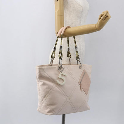 Chanel Vintage Cruise Line No.5 Tote Quilted Canvas, PINK, CANVAS, Tote bag