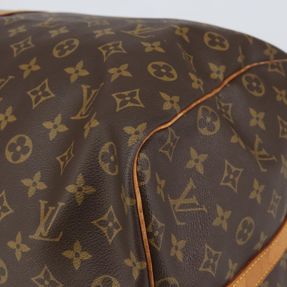 Louis Vuitton Keepall Bandouliere Bag Monogram Canvas, BROWN, CANVAS, Travel bag