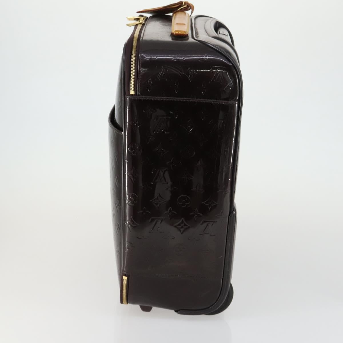 Louis Vuitton Pegase Luggage Monogram Vernis, BROWN, PATENT_LEATHER, Travel bag