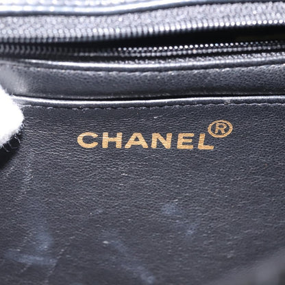 Chanel Vintage Diana Flap Bag Quilted Patent, BLACK, PATENT_LEATHER, Shoulder bag
