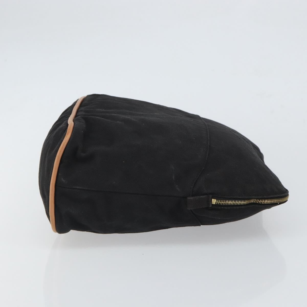 Hermes Bolide Pouch Canvas, BLACK, CANVAS, Clutche & pouche