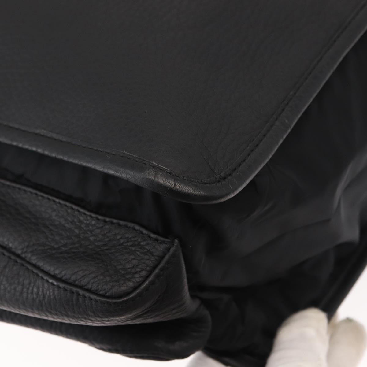 Prada Sport Briefcase Nylon and Leather, BLACK, NYLON, Briefcase