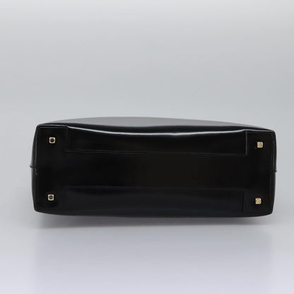 Salvatore Ferragamo Gancini handbag Patent leather, BLACK, PATENT_LEATHER, Handbag