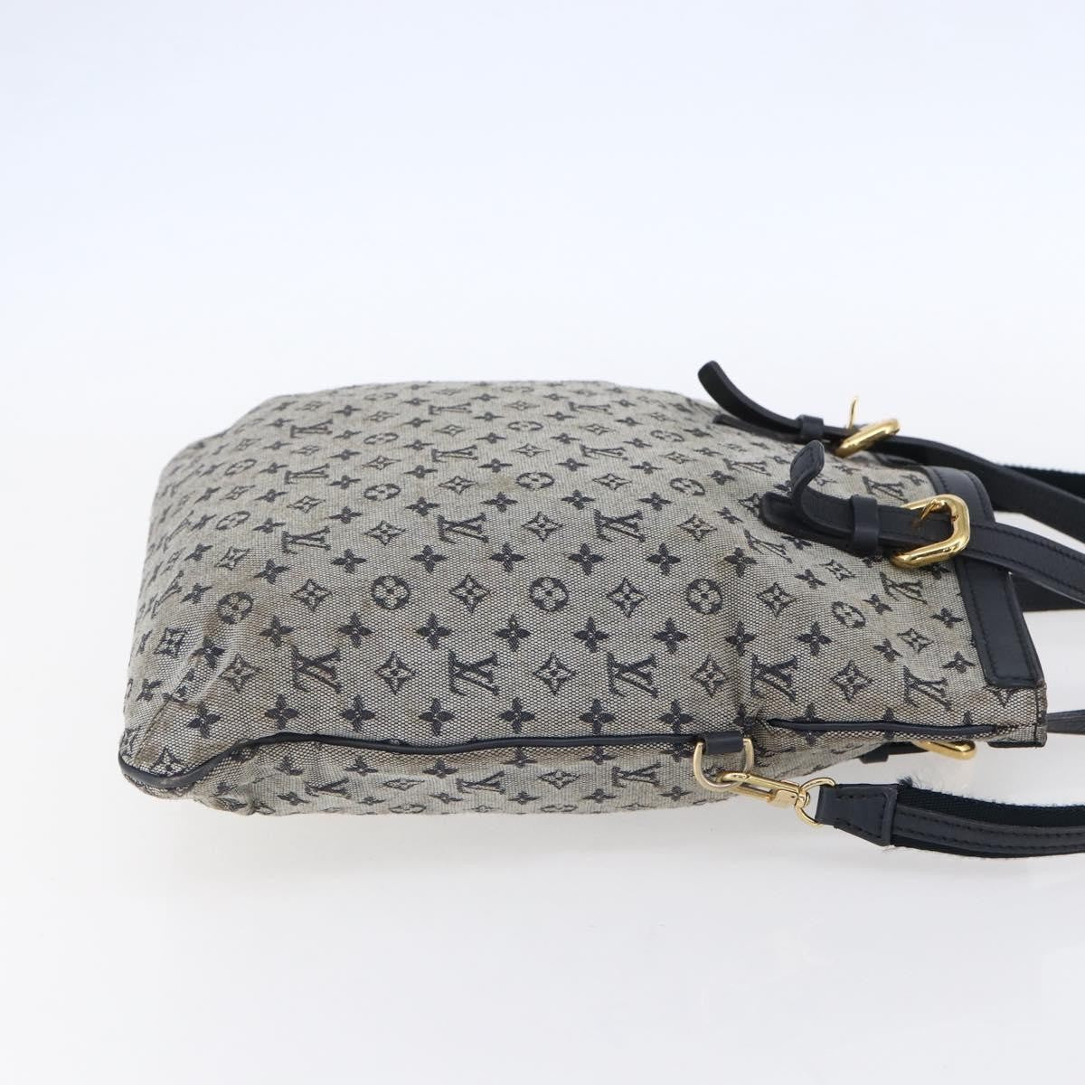 Louis Vuitton Francoise handbag Mini lin, BLUE, CANVAS, Tote bag