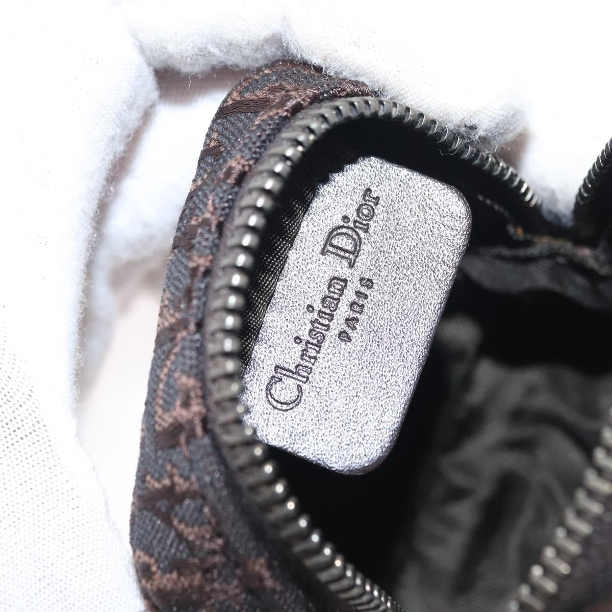 Christian Dior Vintage Trotter Pouch Canvas, BROWN, CANVAS, Clutche & pouche
