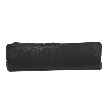 Louis Vuitton Very Chain Bag Monogram Leather, BLACK, LEATHER, Clutche & pouche