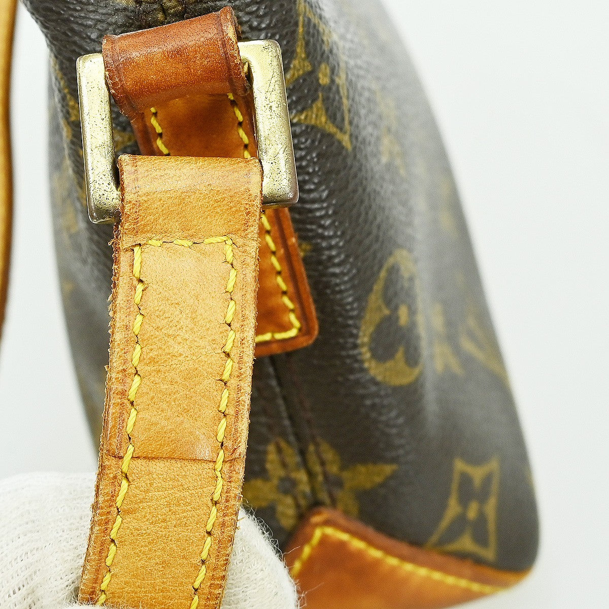 Louis Vuitton Trotteur Handbag Monogram Canvas, Brown, Canvas, Shoulder Bag