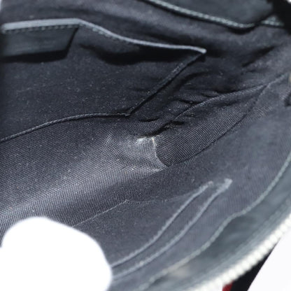 Gucci Web Strap Front Zip Messenger Bag GG Coated Canvas, BLACK, CANVAS, Crossbody bag