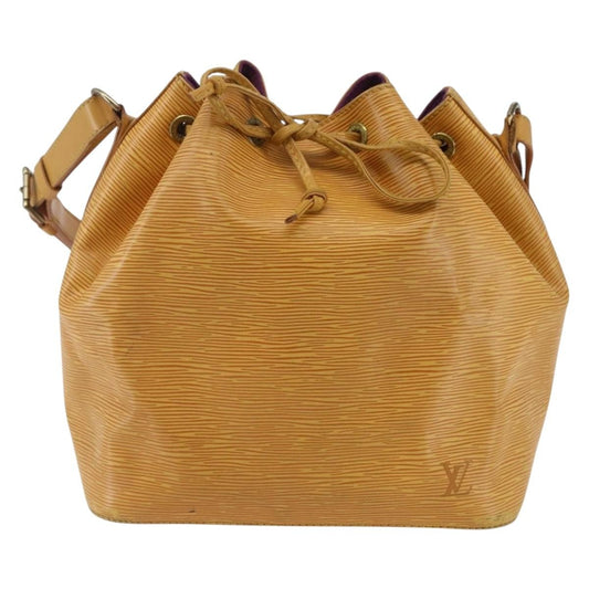 Louis Vuitton Petit Noe Handbag Epi Leather, YELLOW, LEATHER, Shoulder bag