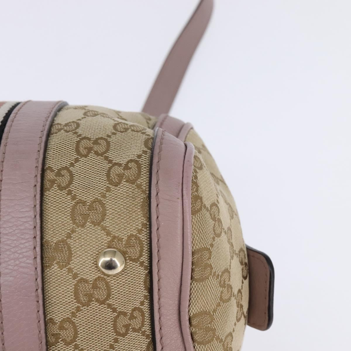Gucci Vintage Web Boston Bag GG Canvas, BEIGE, CANVAS, Travel bag