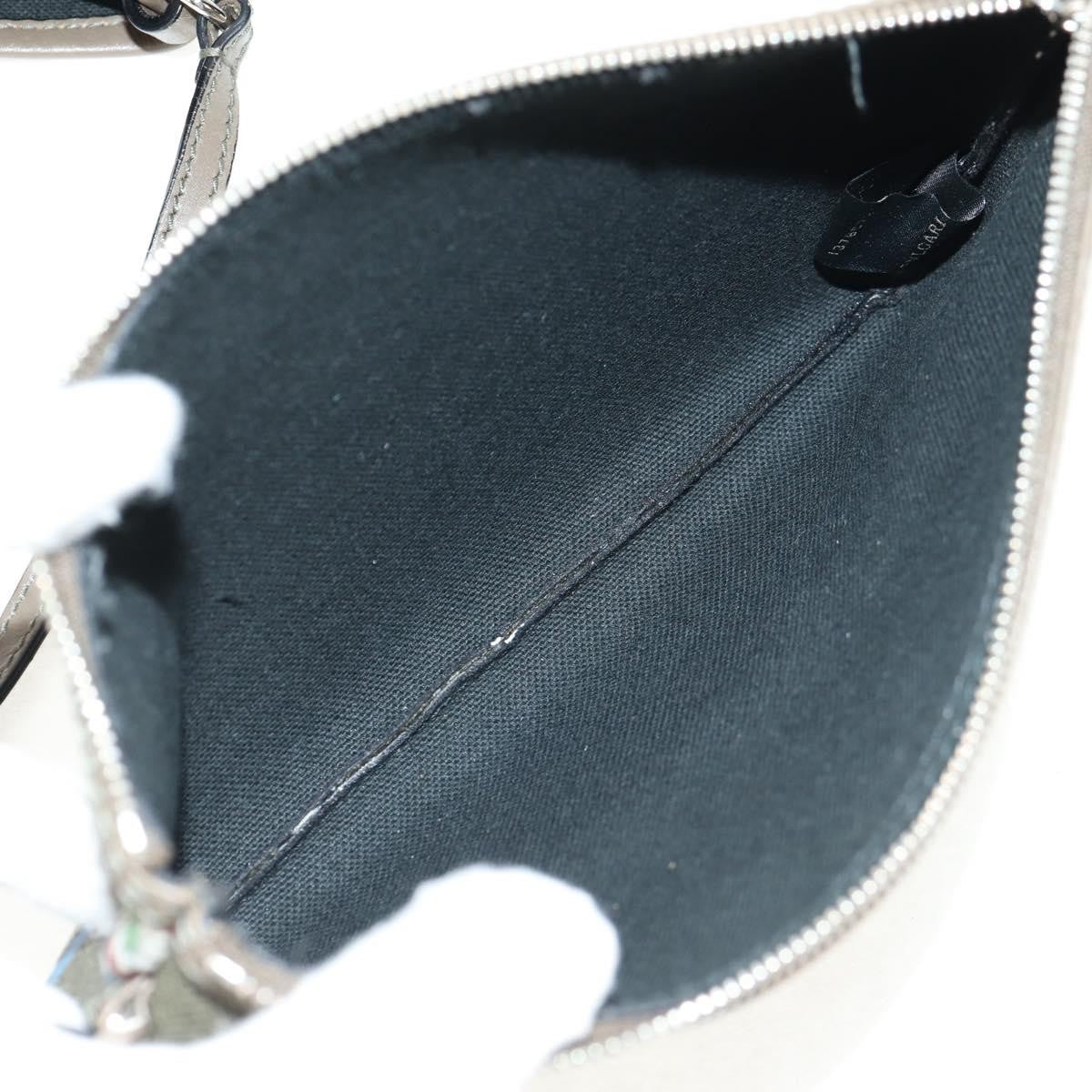Bvlgari Tote bag Leather, Gray, Leather, Tote Bag
