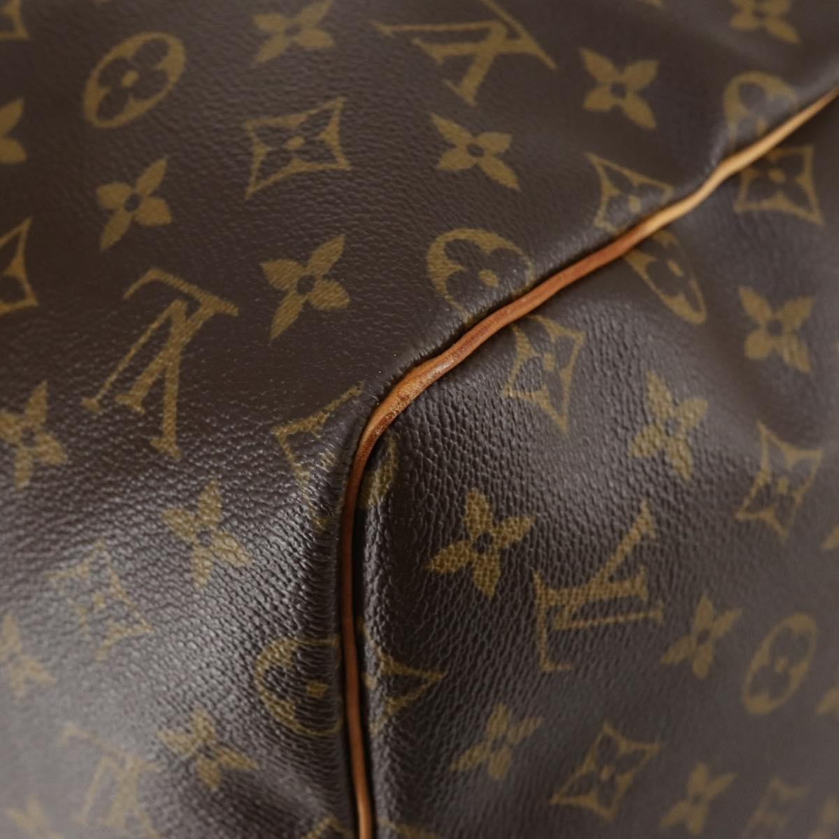 Louis Vuitton Keepall Bandouliere Bag Monogram Canvas, BROWN, CANVAS, Travel bag