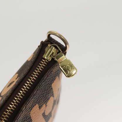 Louis Vuitton Pochette Accessoires Limited Edition Monogram Graffiti, ORANGE, CANVAS, Clutche & pouche