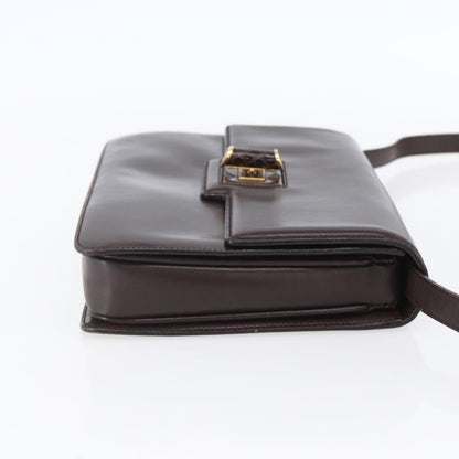 Gucci Vintage Shoulder Bag Leather, BROWN, LEATHER, Shoulder bag