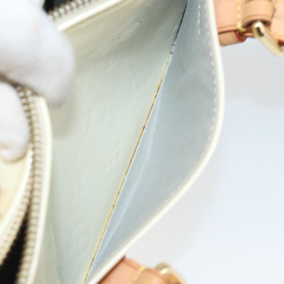 Louis Vuitton Rosewood Avenue Handbag Monogram Vernis, BEIGE, PATENT_LEATHER, Handbag