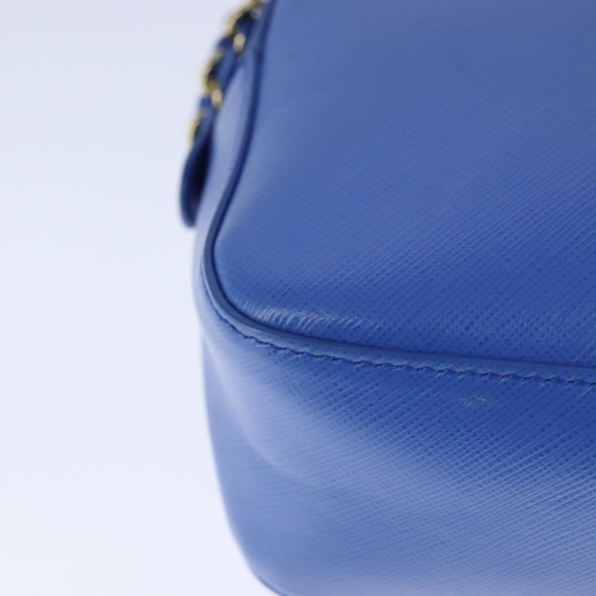 Salvatore Ferragamo Vala Shoulder Bag Leather, BLUE, LEATHER, Shoulder bag