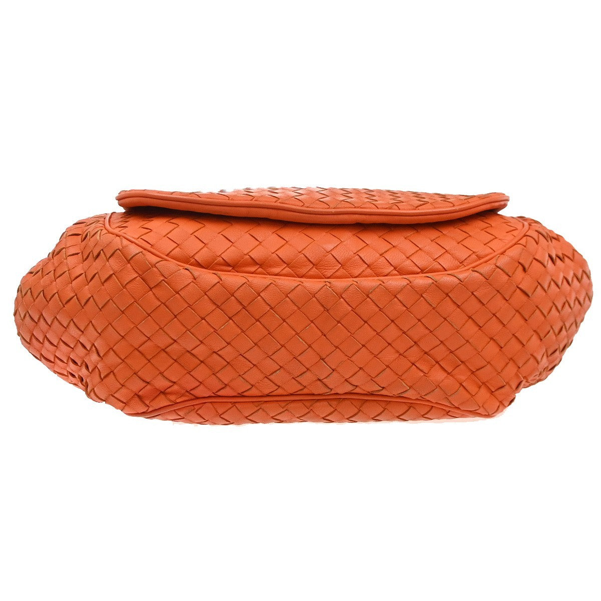 Bottega Veneta Intrecciato Shoulder bag Leather, Orange, Leather, Handbag