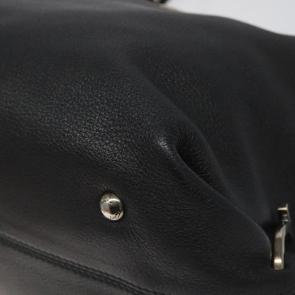 Salvatore Ferragamo Soft Sofia Tote Leather, BLACK, LEATHER, Handbag