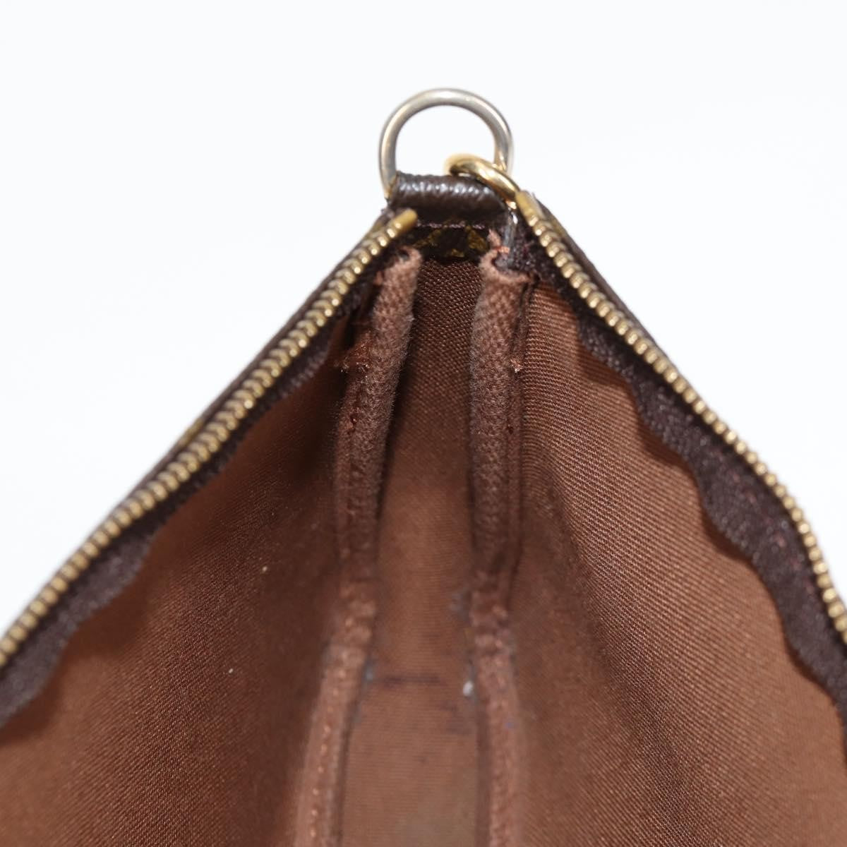 Louis Vuitton Pochette Accessoires Limited Edition Monogram Graffiti, BROWN, CANVAS, Clutche & pouche