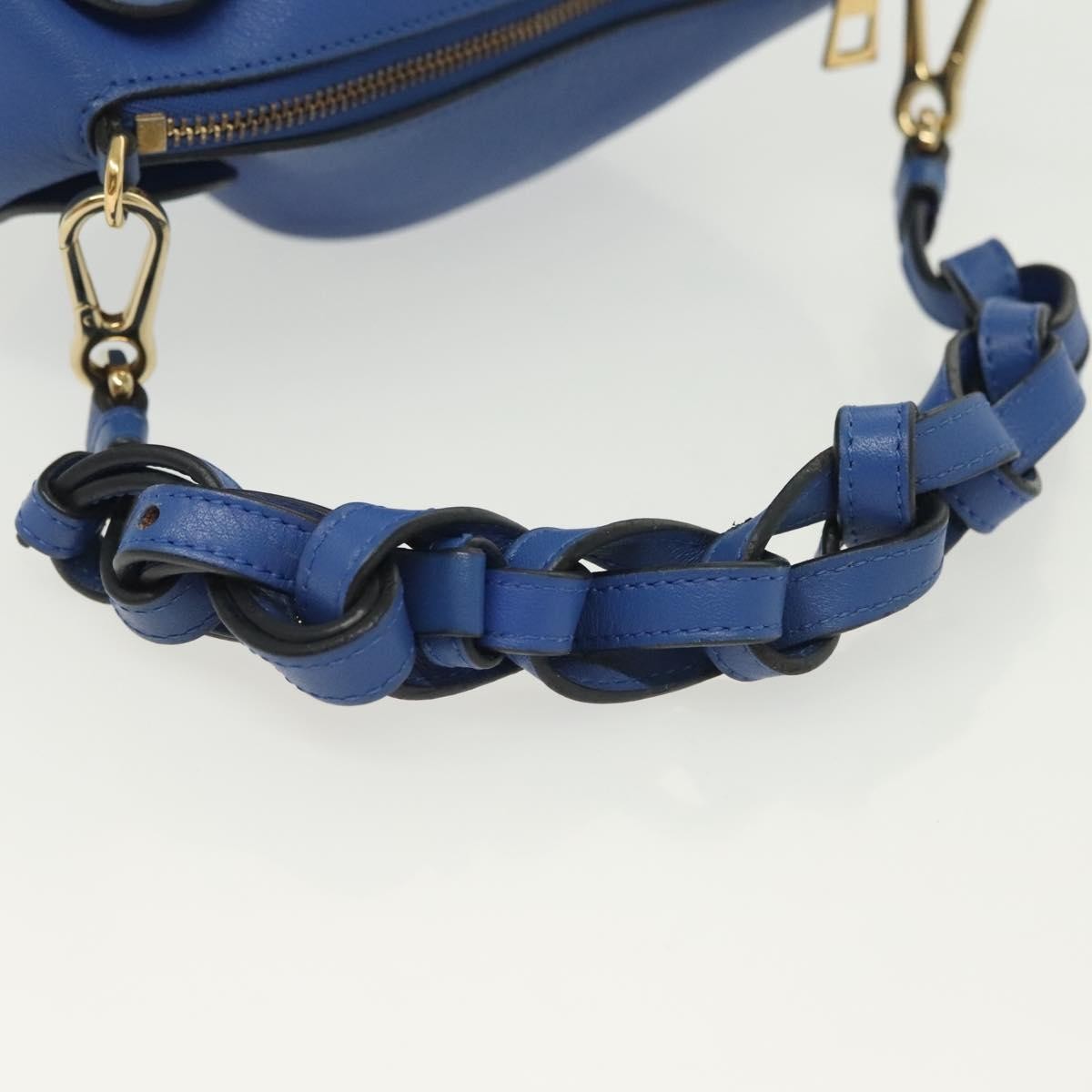 Loewe Elephant Bag Leather, BLUE, LEATHER, Bag