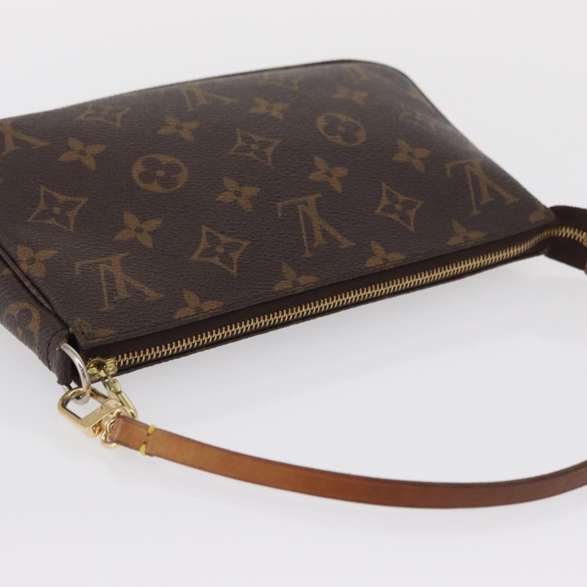 Louis Vuitton Pochette Accessoires NM Monogram Canvas, BROWN, CANVAS, Clutche & pouche
