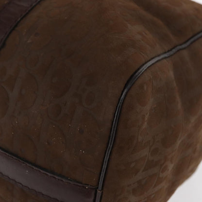 Christian Dior Vintage Trotter Boston Bag Canvas, BROWN, CANVAS, Travel bag