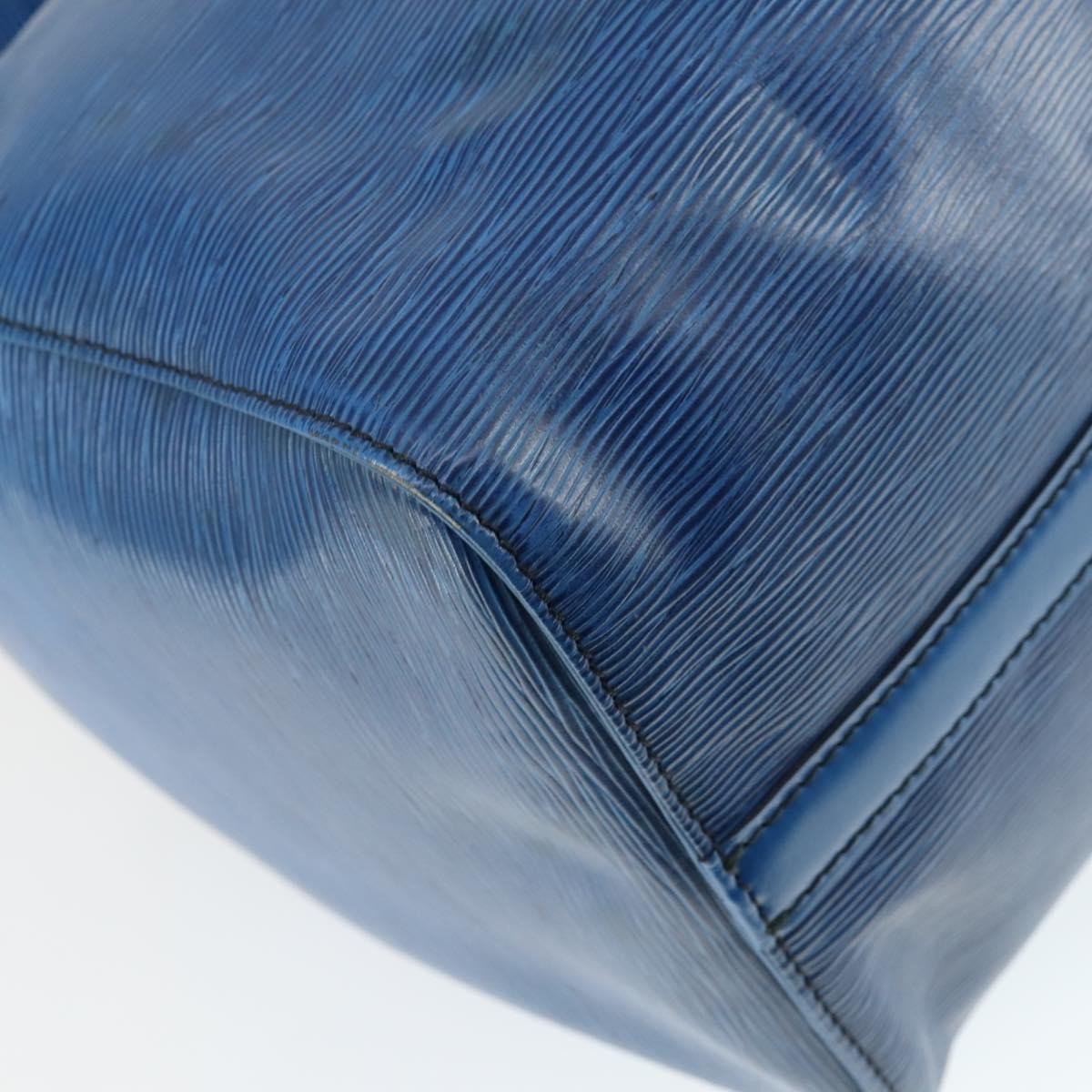 Louis Vuitton Keepall Bag Epi Leather, BLUE, LEATHER, Travel bag