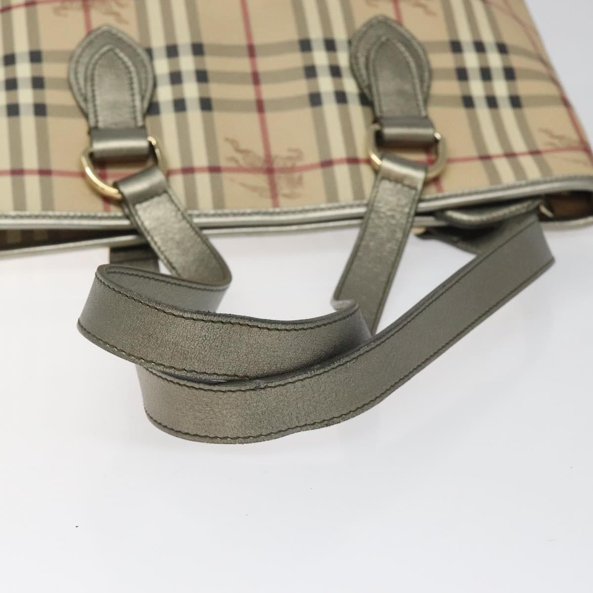 Burberry Regent Tote Haymarket Coated Canvas, BEIGE, PVC, Tote bag