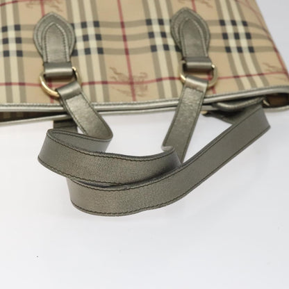 Burberry Regent Tote Haymarket Coated Canvas, BEIGE, PVC, Tote bag
