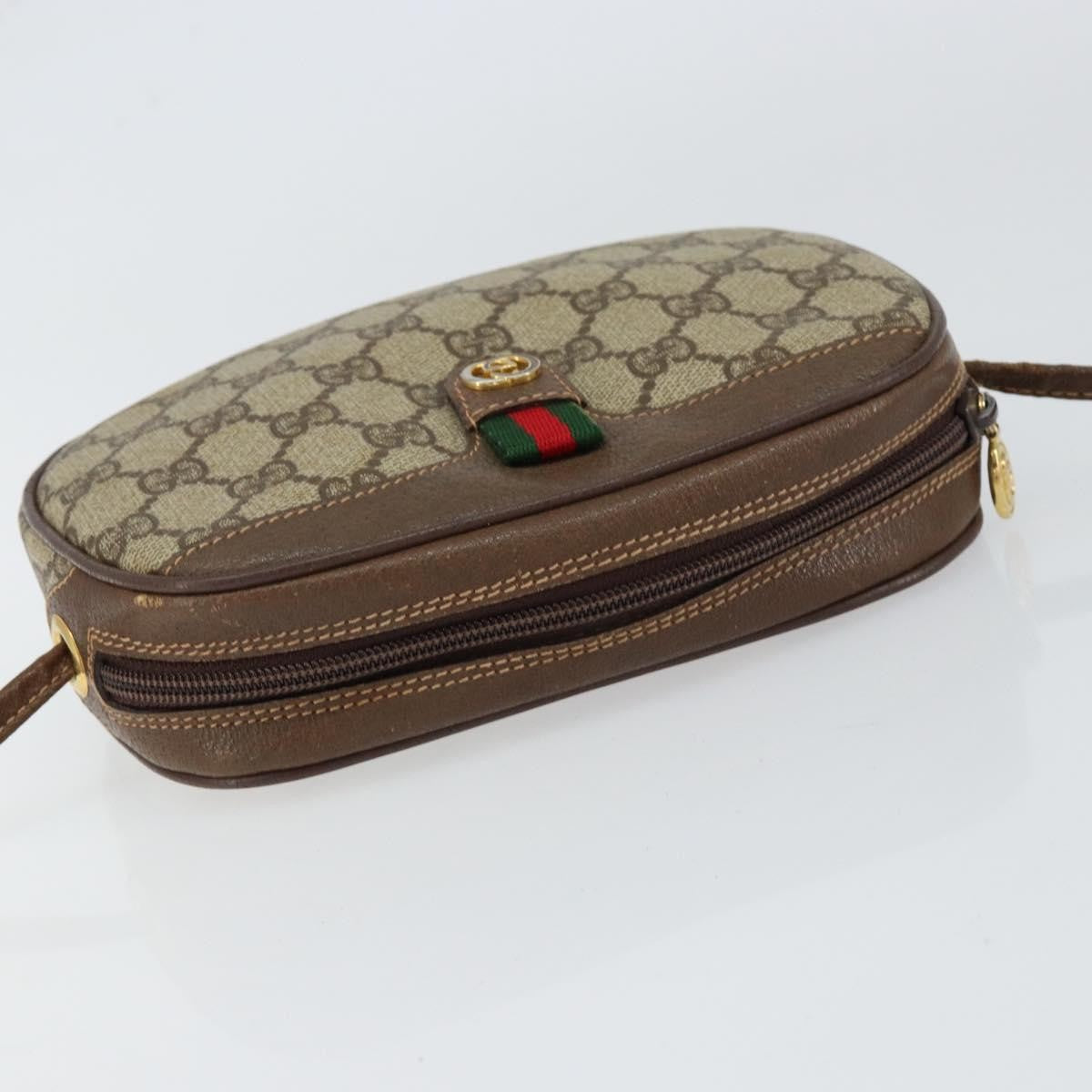 Gucci Vintage Pocket Shoulder Bag Canvas, BEIGE, CANVAS, Clutche & pouche