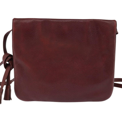 cartier Must de Cartier Shoulder Bag Leather, BURGUNDY, LEATHER, Shoulder bag