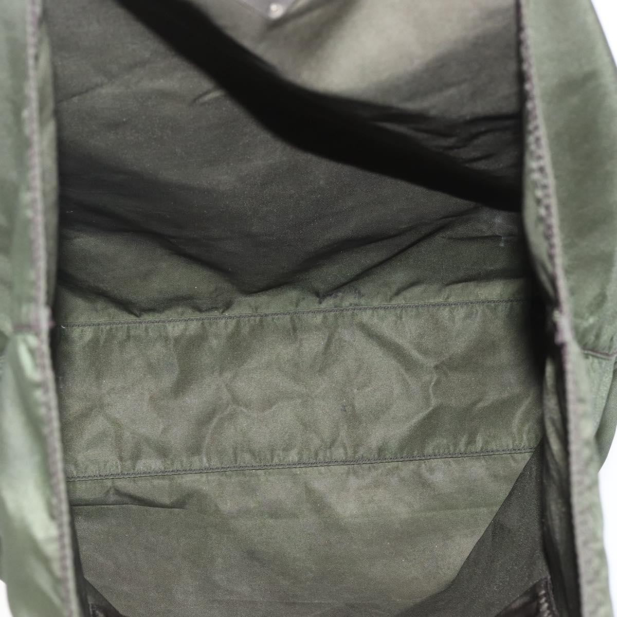 Prada Open Tote Tessuto, KHAKI, NYLON, Tote bag