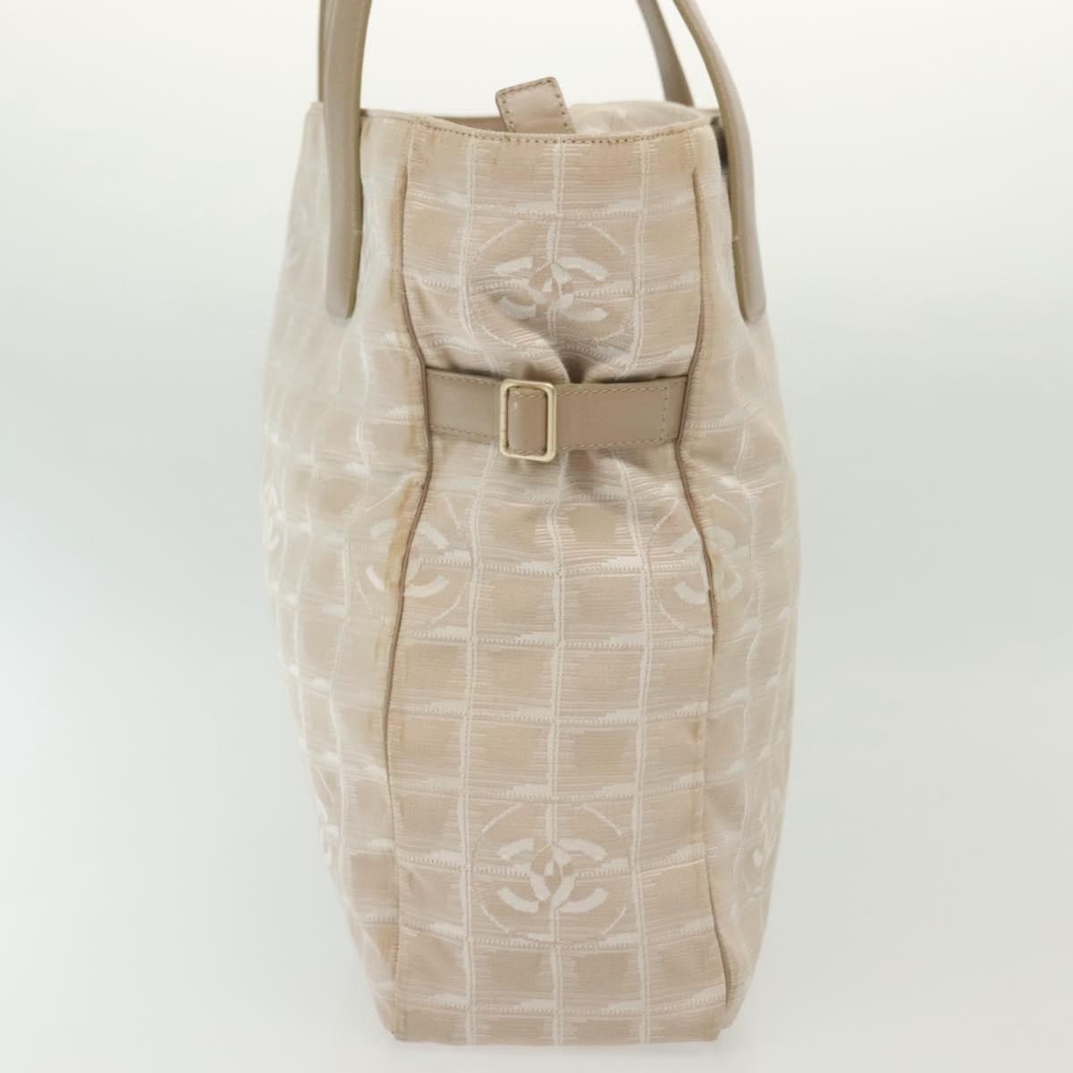 Chanel Travel Line Tote Nylon, BEIGE, NYLON, Tote bag