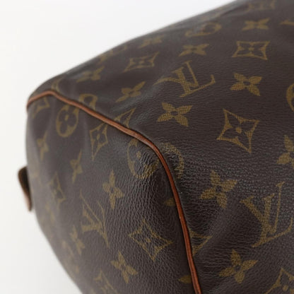 Louis Vuitton Speedy Handbag Monogram Canvas, BROWN, CANVAS, Handbag