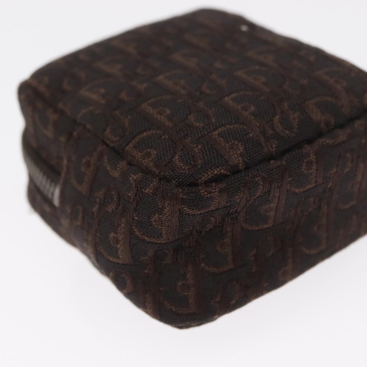 Christian Dior Vintage Trotter Pouch Canvas, BROWN, CANVAS, Clutche & pouche