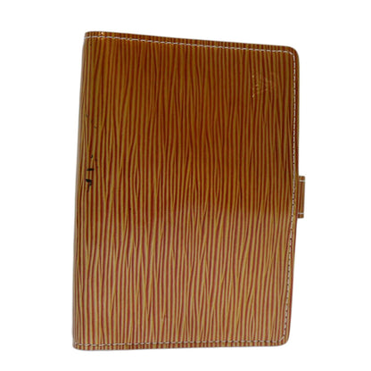 Louis Vuitton Agenda Cover Epi Leather, ORANGE, LEATHER, Wallets