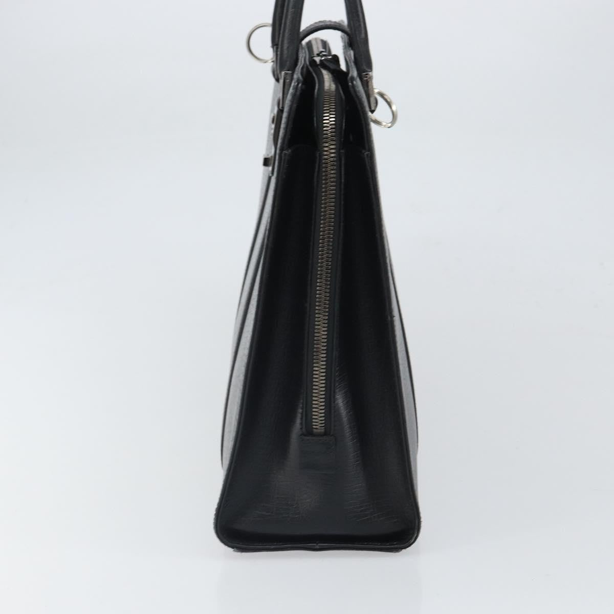 Gucci Vintage Handbag Leather, BLACK, LEATHER, Handbag