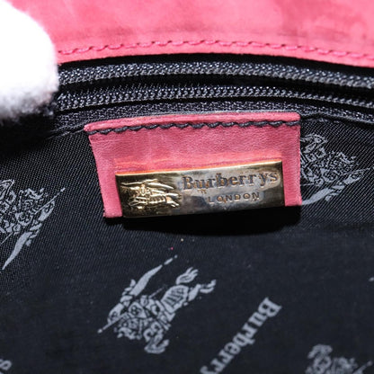 Burberry Vintage Crossbody Bag Suede, PINK, SUEDE, Shoulder bag