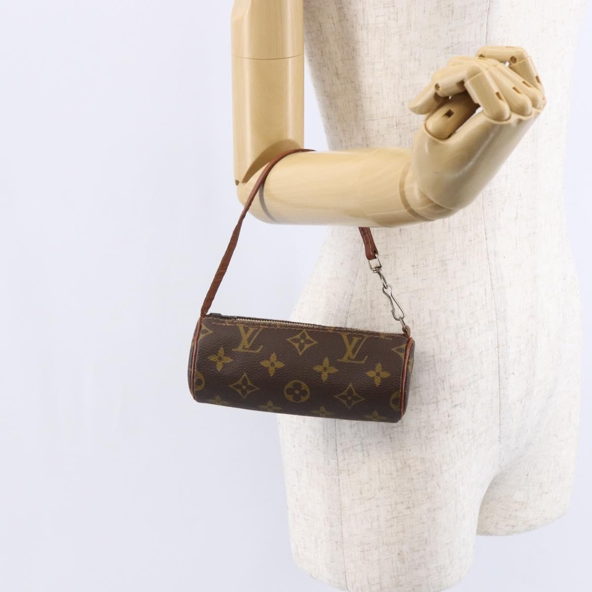 Louis Vuitton Papillon Pochette Monogram Canvas, Brown, Canvas, Clutch
