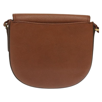 Burberry Flap Shoulder Bag Leather, BROWN, LEATHER, Shoulder bag