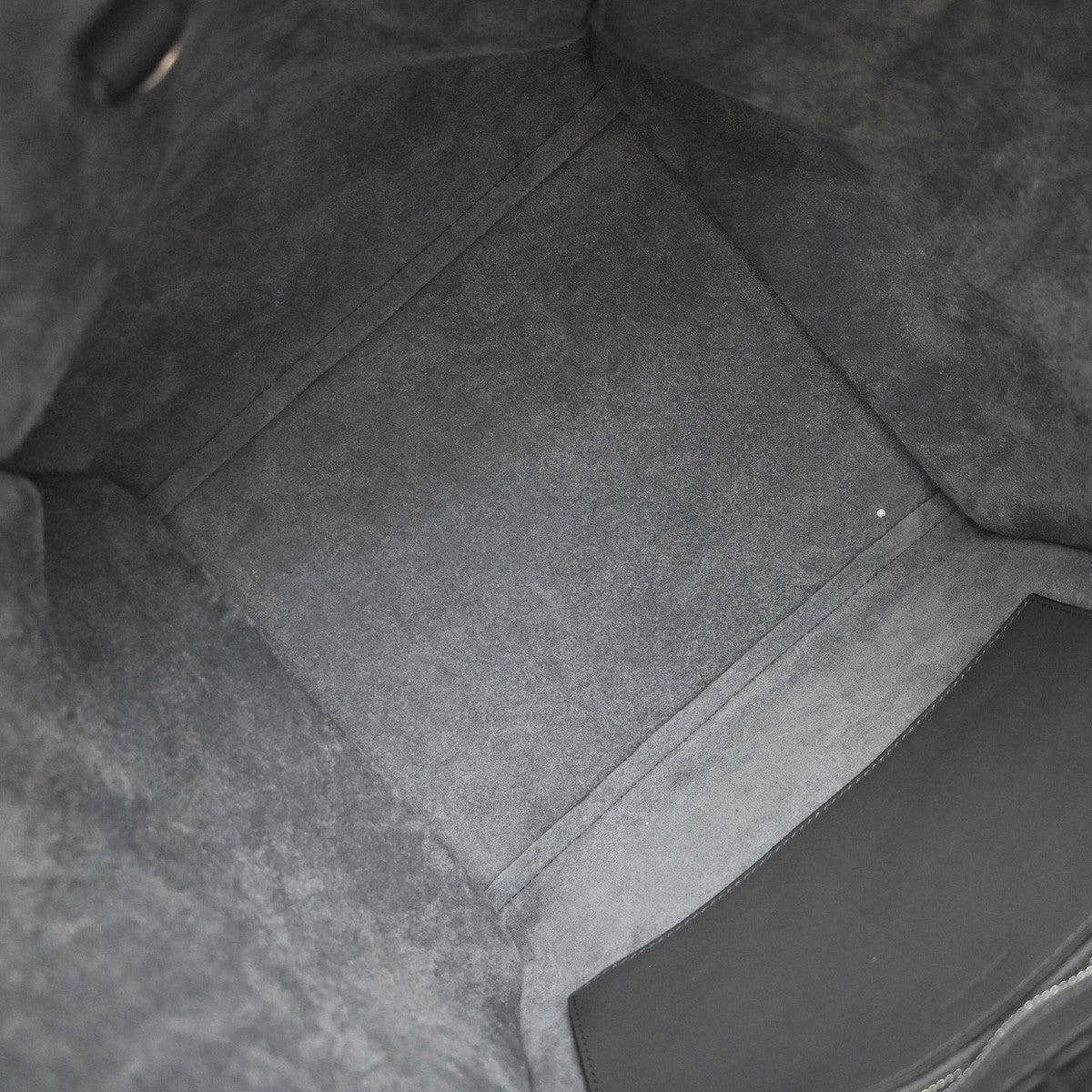 Celine Big Bag Smooth Leather, GRAY, LEATHER, Handbag