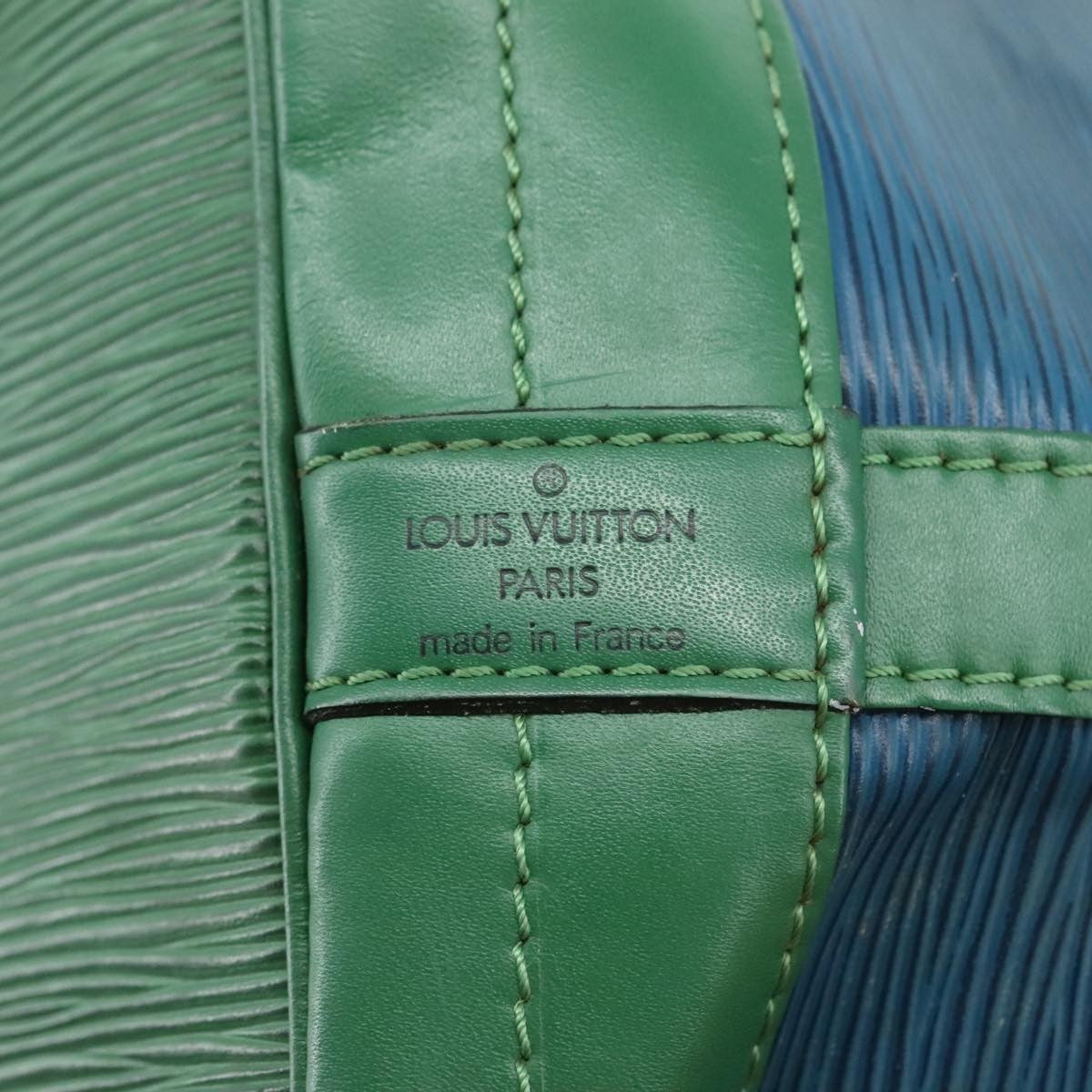 Louis Vuitton Bicolor Noe Handbag Epi Leather, BLUE, LEATHER, Shoulder bag
