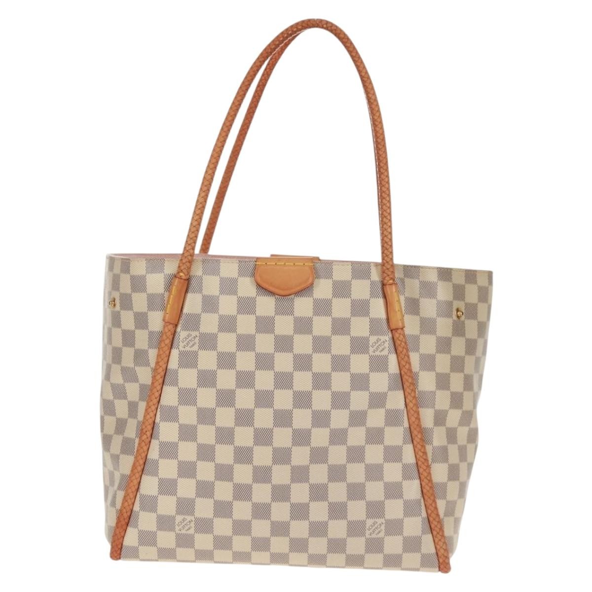 Louis Vuitton Propriano Handbag Damier, WHITE, CANVAS, Tote bag