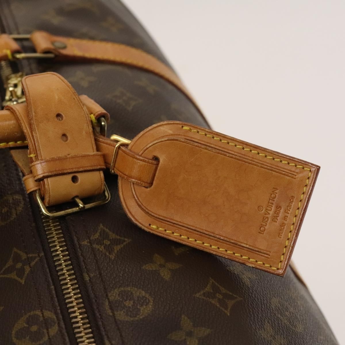Louis Vuitton Keepall Bag Monogram Canvas, BROWN, CANVAS, Travel bag