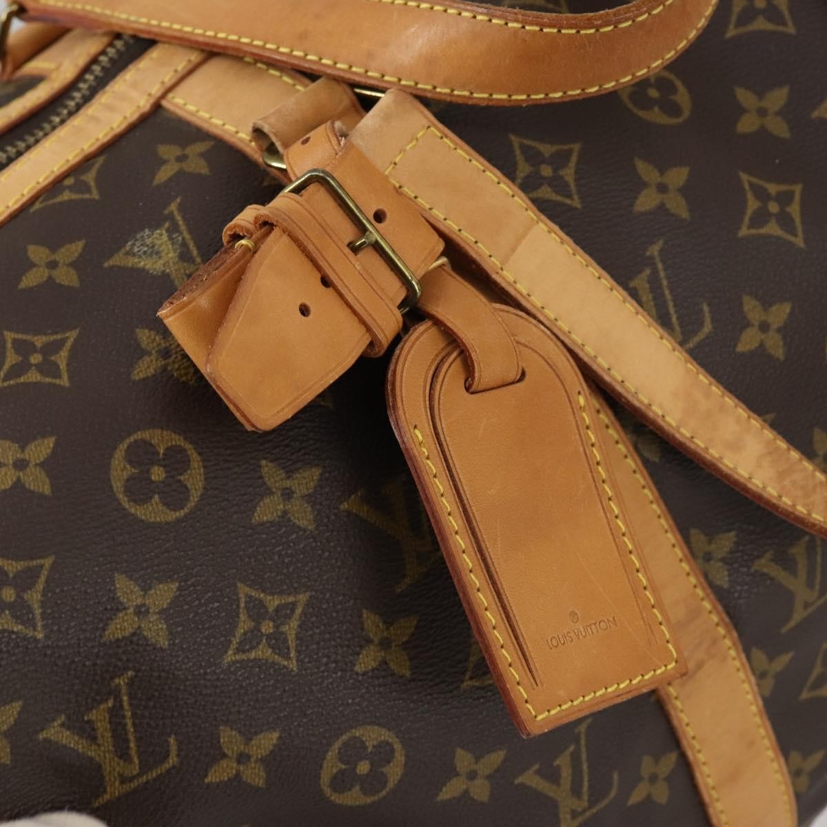 Louis Vuitton Sac Souple Handbag Monogram Canvas, BROWN, CANVAS, Travel bag